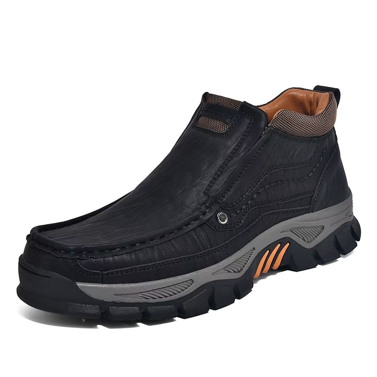 GARB Mens Handmade Genuine Leather Watreproof Orthopedic Boots