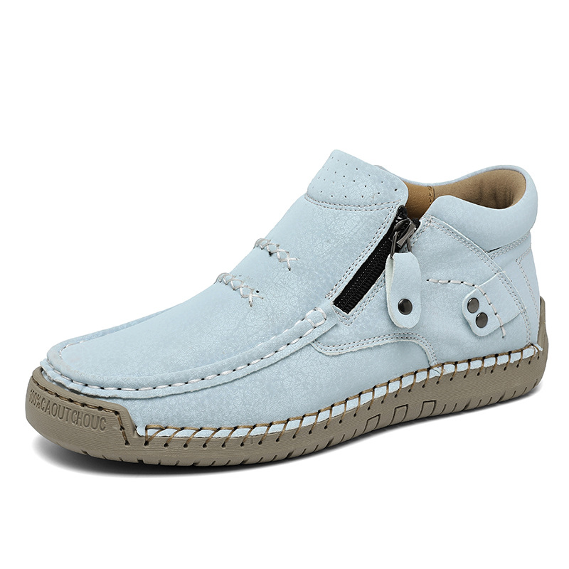 ⏰Last Day! 50% OFF 🔥Men's Handcrafted Genuine Leather Boots with Arch Support & Wide Toe Box