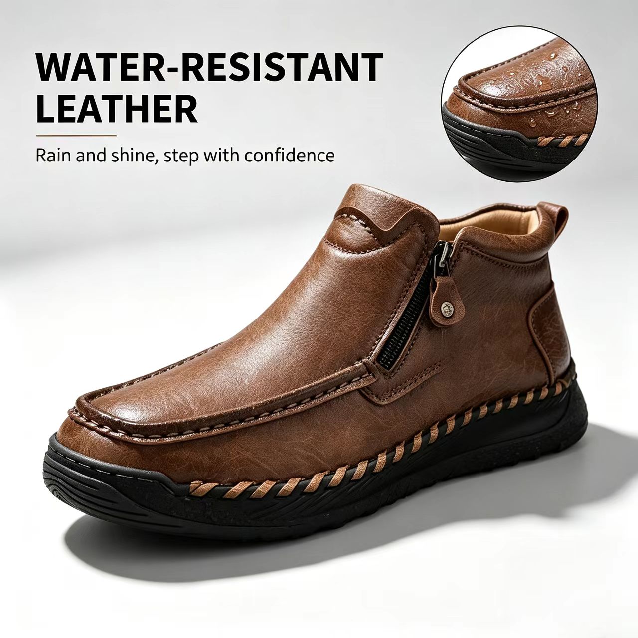 ⏰Last Day!45% OFF 🔥 PEAKER®Women's Genuine Leather Orthopedic Zipper Boots