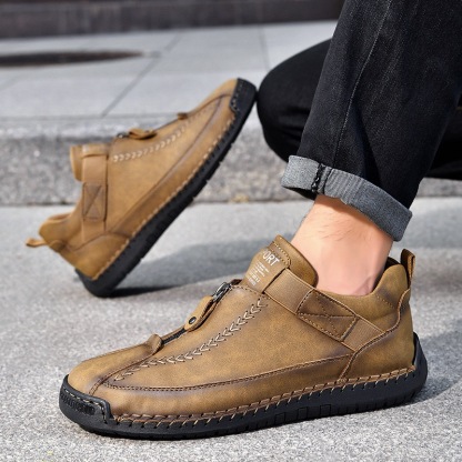 mans handmade genuine leather orthopedic boots