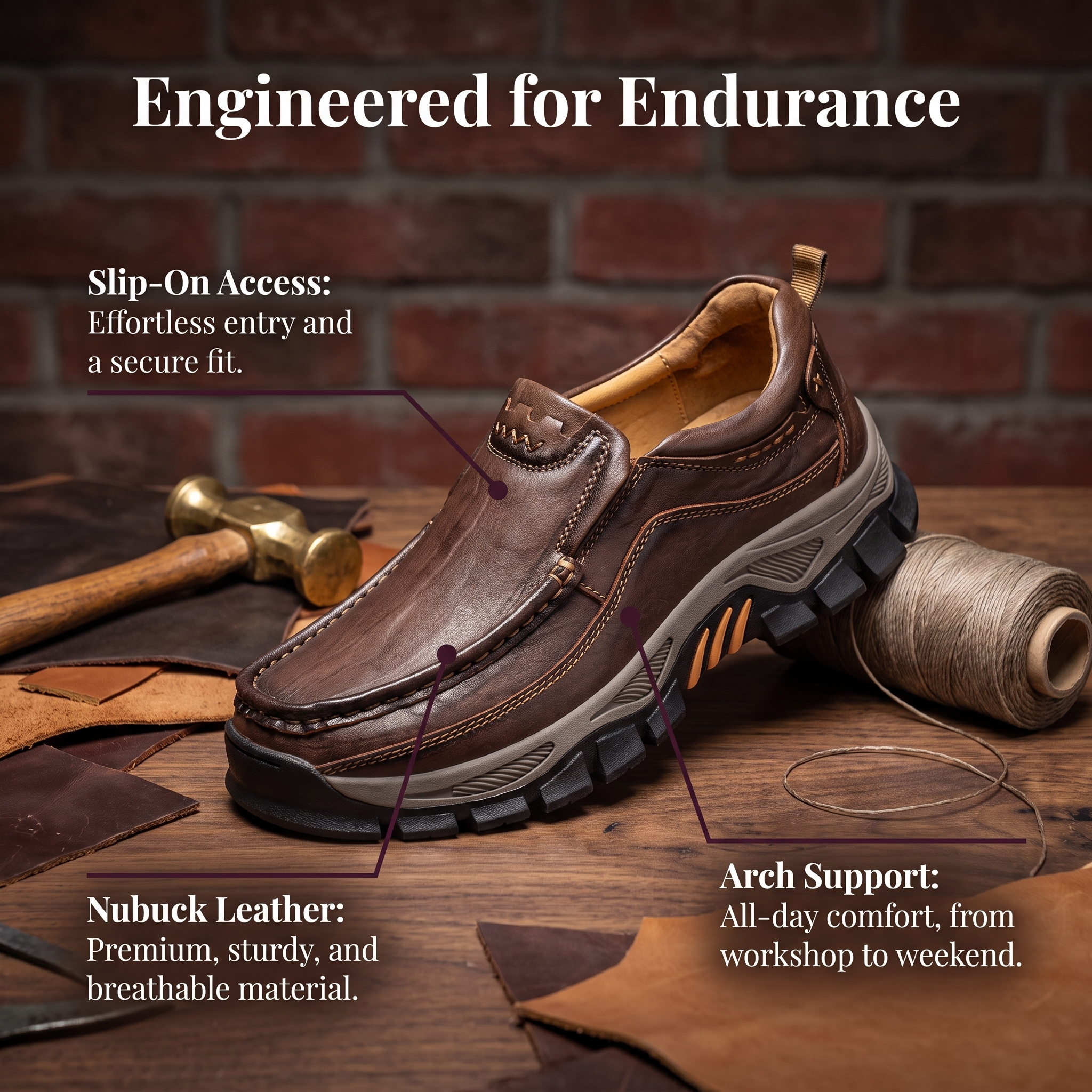 ⏰Last Day!45% OFF 🔥VELTOE® Men's Handmade Genuine Leather Orthopedic Walking Shoes
