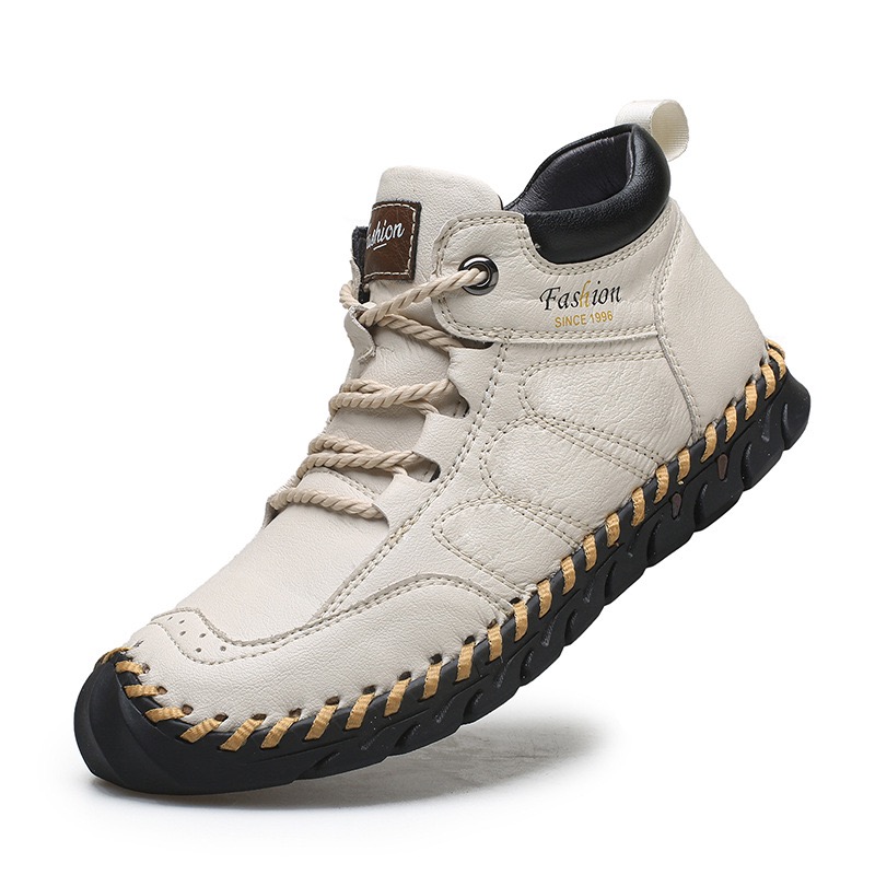 mens handmade genuine leather orthopedic boots