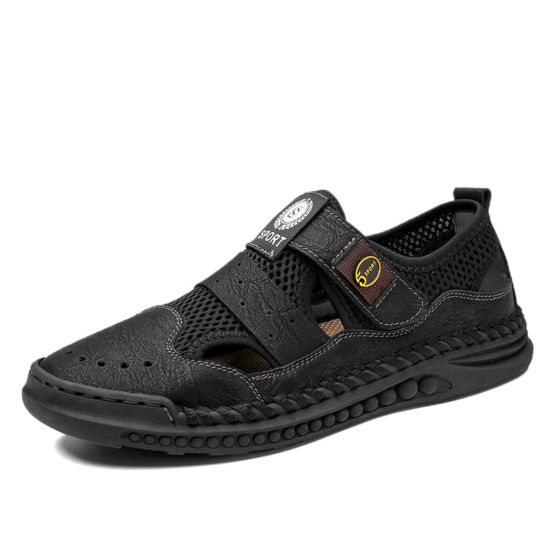 GARB Men Mesh Hiking Soft Sole Closed-Toe Athletic Outdoor Shoes