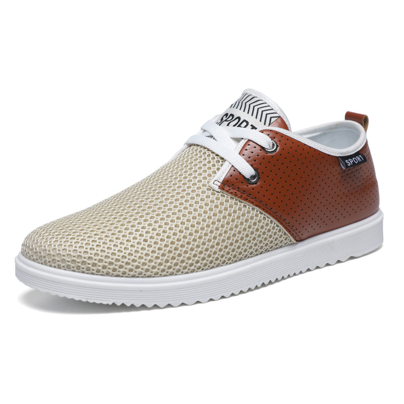 Men's Casual Mesh Breathable Lightweight Lace-up Shoes