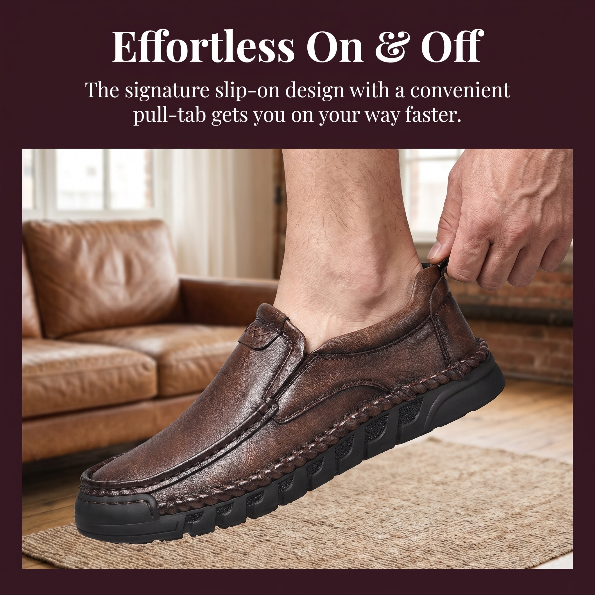 ⏰Last Day! 45% OFF 🔥TREKER®Artisan Weave Casual Leather Shoe