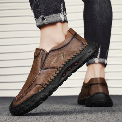GARB Mens Handcrafted Orthopedic Genuine Leather Loafers