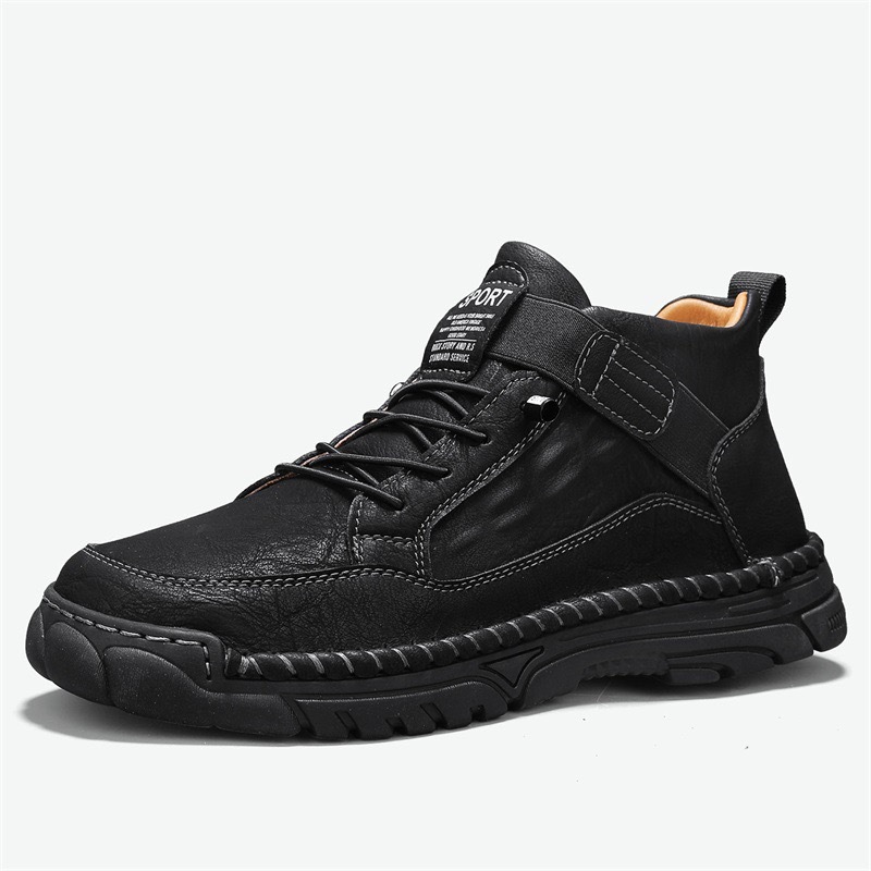 mens handmade cowhide no-glue orthopedic boots