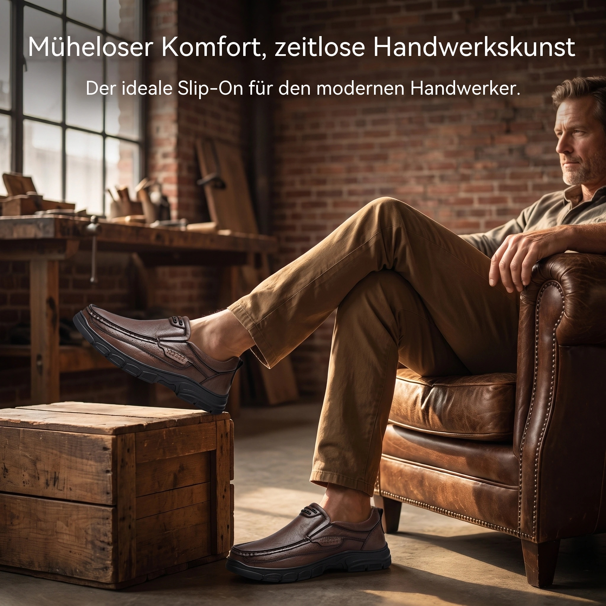   MANTRAFF®Daily Flex Leather Loafer