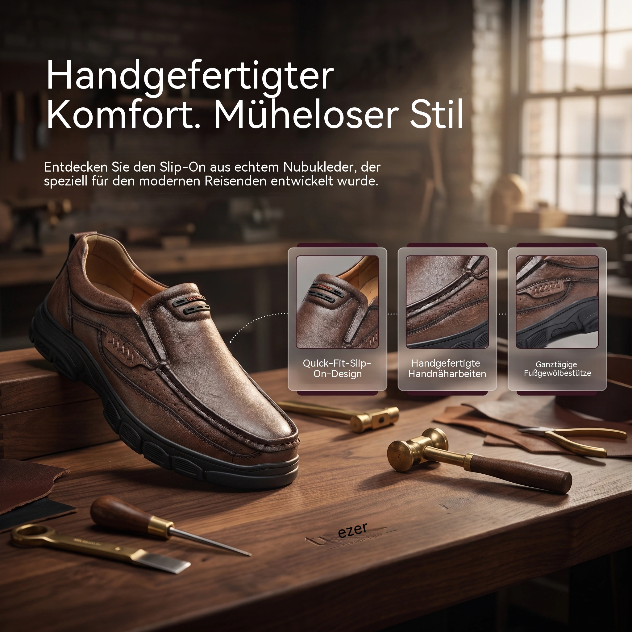   MANTRAFF®Daily Flex Leather Loafer
