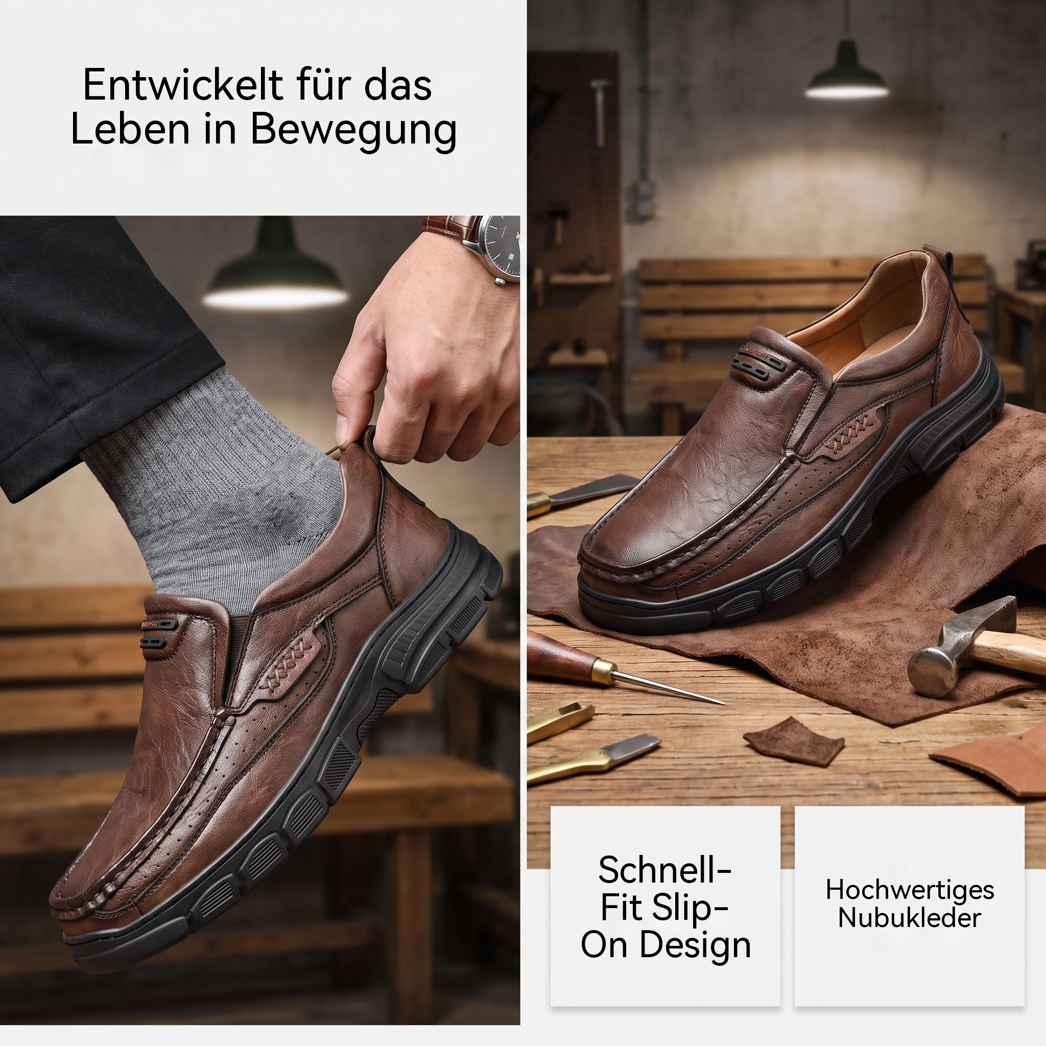   MANTRAFF®Daily Flex Leather Loafer