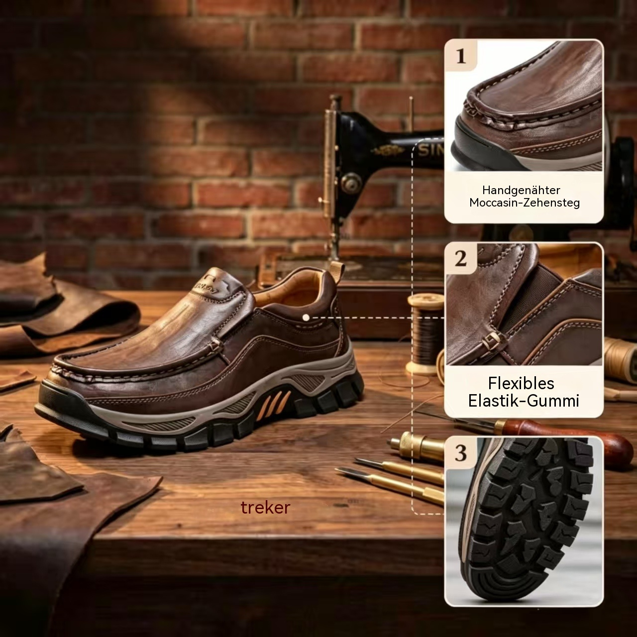 ⏰Last Day!45% OFF  VELTOE® Men's Handmade Genuine Leather Orthopedic Walking Shoes