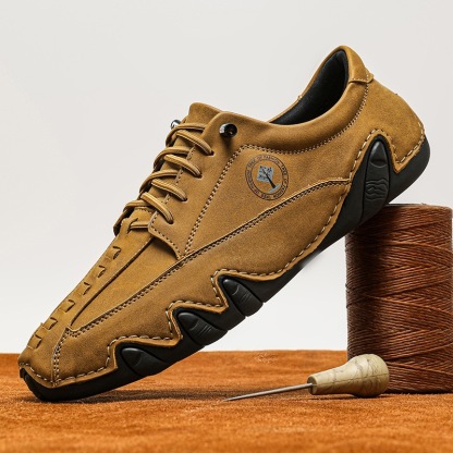 mens handmade genuine leather casual loafers