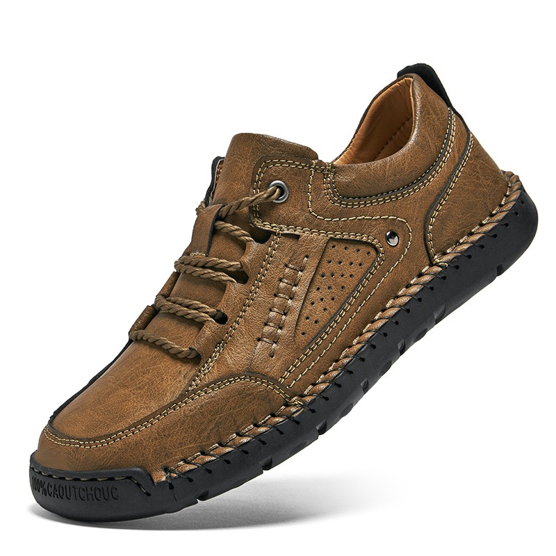 GARB Mens Handcrafted Genuine Leather Orthopedic Loafers