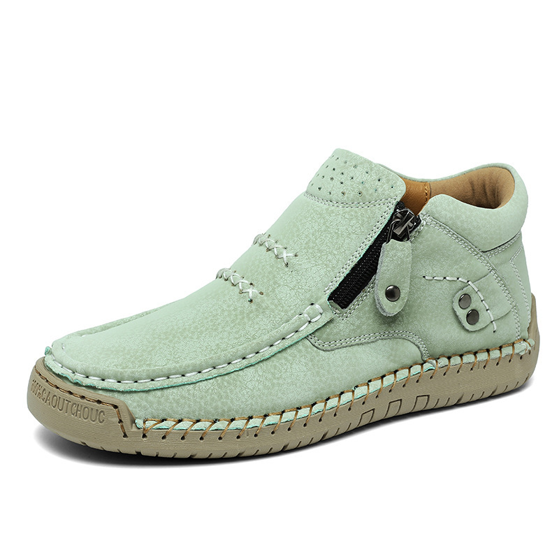 ⏰Last Day! 50% OFF 🔥Men's Handcrafted Genuine Leather Boots with Arch Support & Wide Toe Box