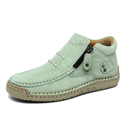 ⏰Last Day! 50% OFF 🔥Men's Handcrafted Genuine Leather Boots with Arch Support & Wide Toe Box