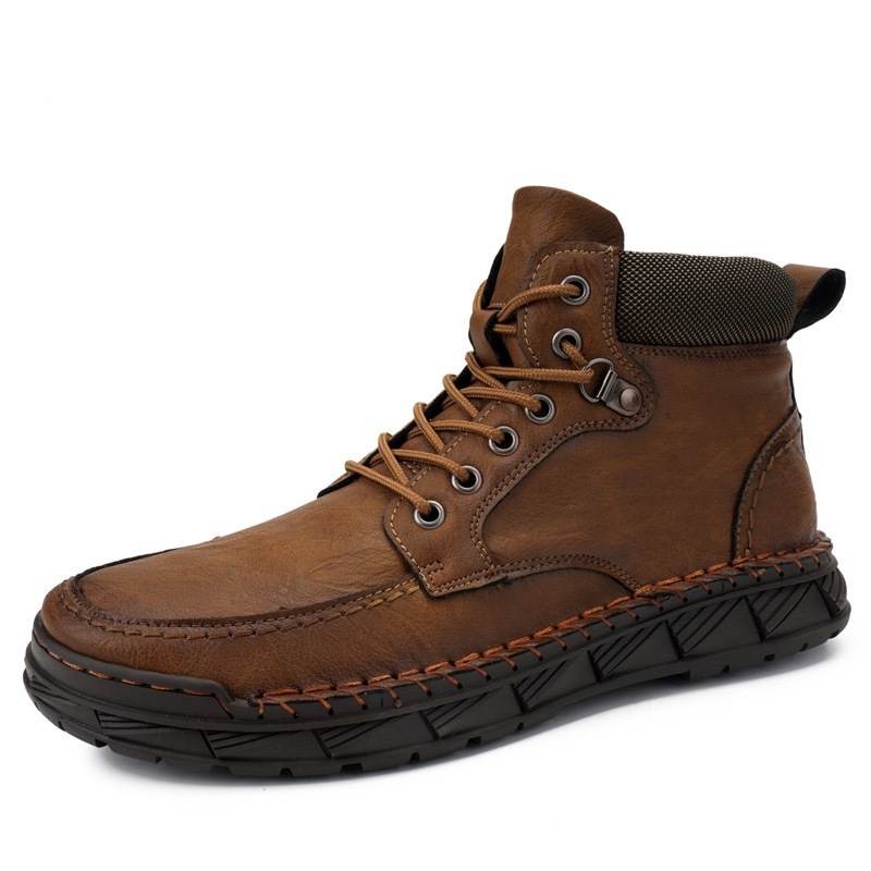 mens handmade cowhide orthopedic boots