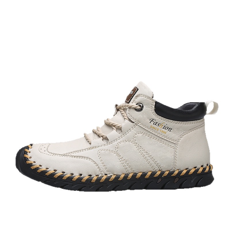 mens handmade genuine leather orthopedic boots 
