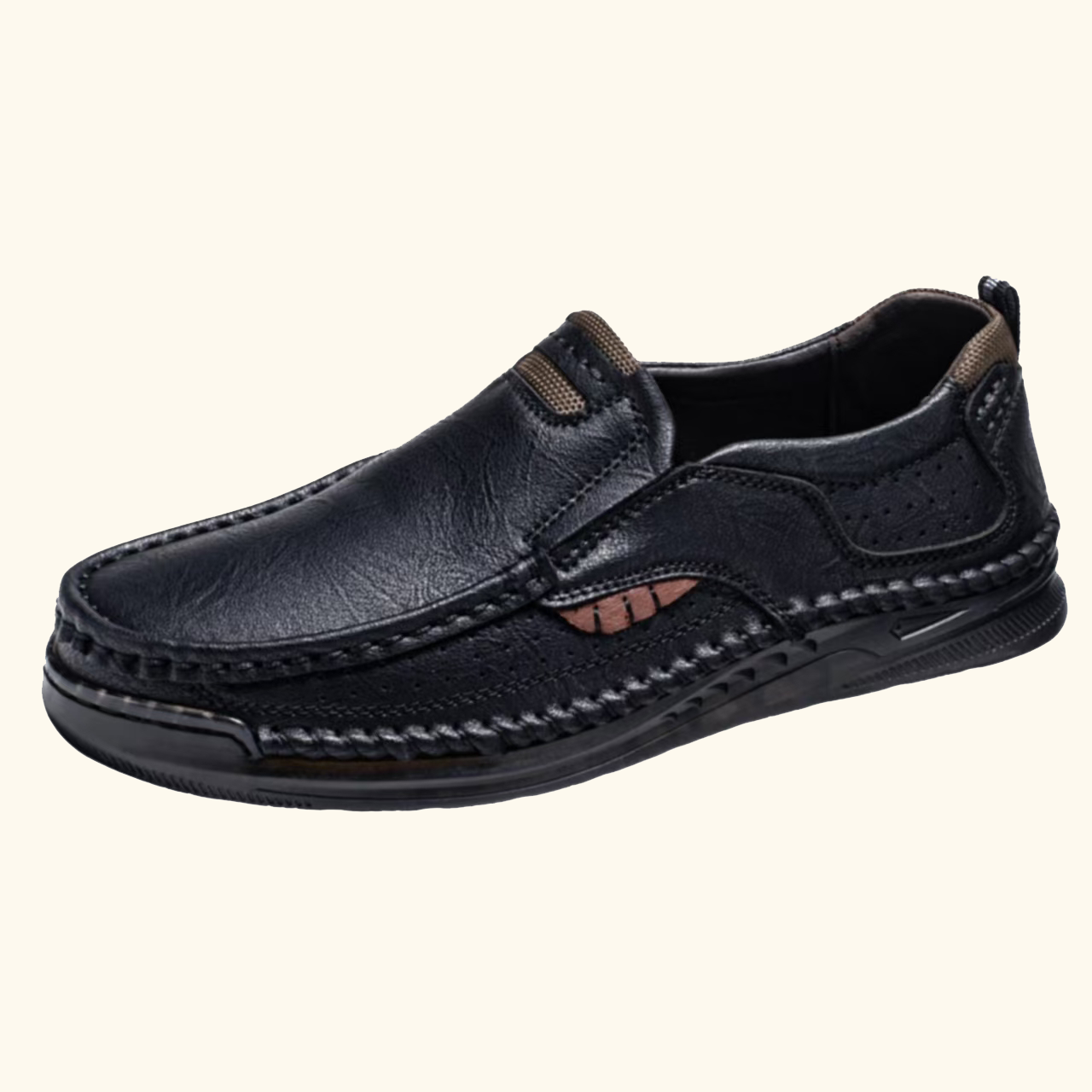 ⏰Last Day! 45% OFF 🔥TREKER®Braided Stitch Vent Cowhide Slip-on Shoes