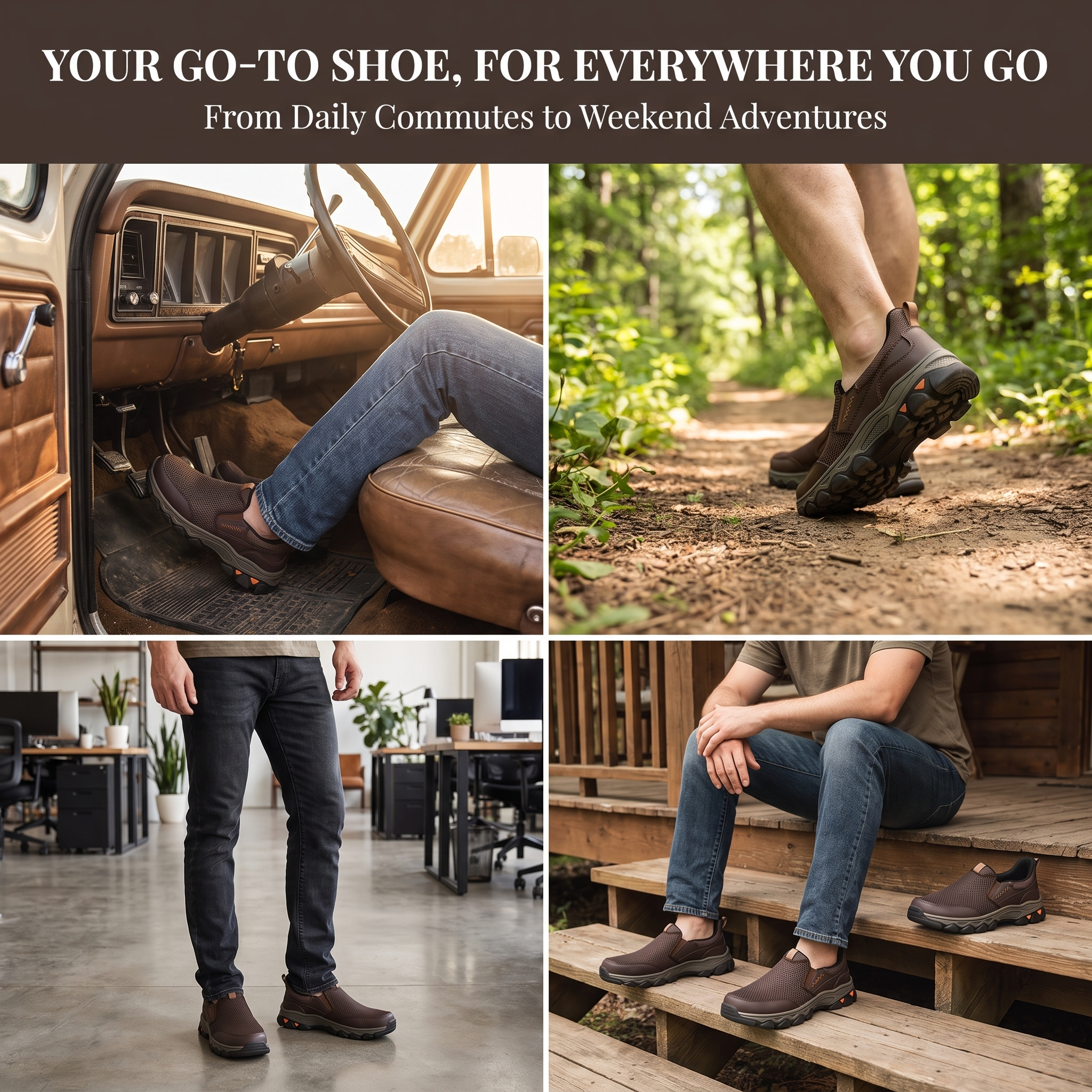 ⏰Last Day! 45% OFF  🔥VELTOE® Men's Handmade Genuine Leather Outdoor Breathable Walking Shoes