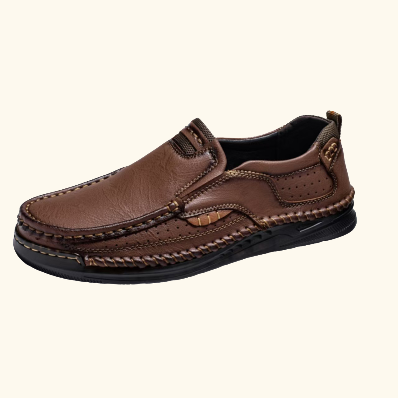 ⏰Last Day! 45% OFF 🔥TREKER®Braided Stitch Vent Cowhide Slip-on Shoes