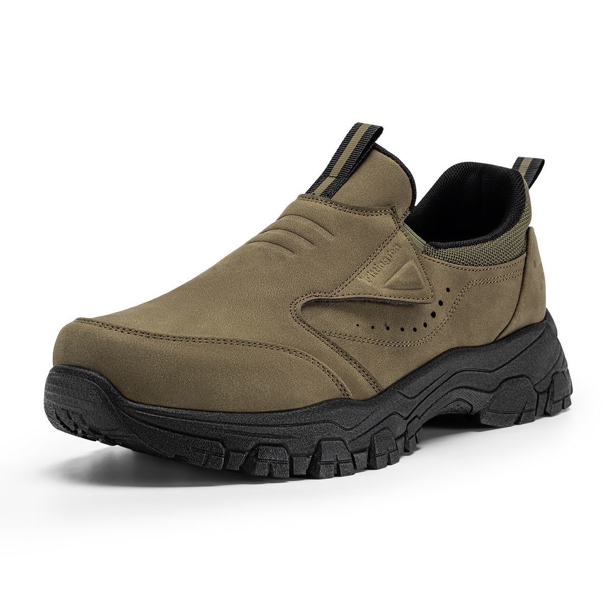 mens genuine leather orthopedic walking shoes