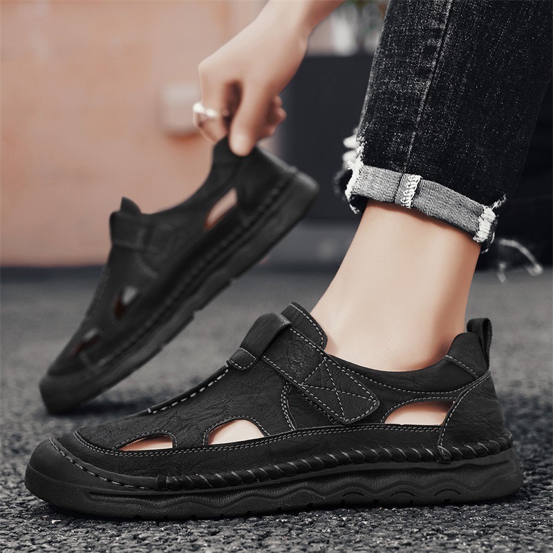 GARB Mens Handmade Cowhide orthopedic Sandals