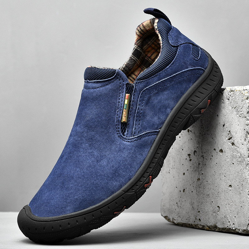 GARB Men’s Handcrafted Leather Outdoor Loafers – Arch Support, Wide Toe & Impact Protection