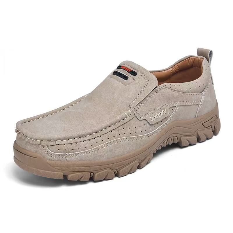 ⏰Last Day! 45% OFF  🔥GARB®Men's Genuine Leather Outdoor Slip-On Loafers with Arch Support & Wide Toe Box