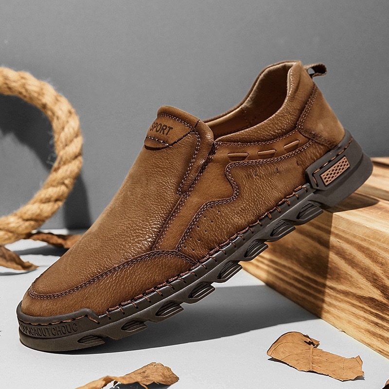 mens Handmade Cowhide Loafers