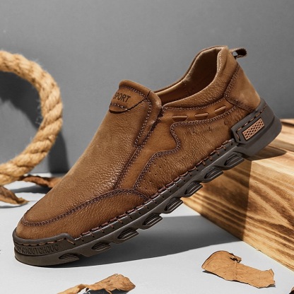 mens Handmade Cowhide Loafers