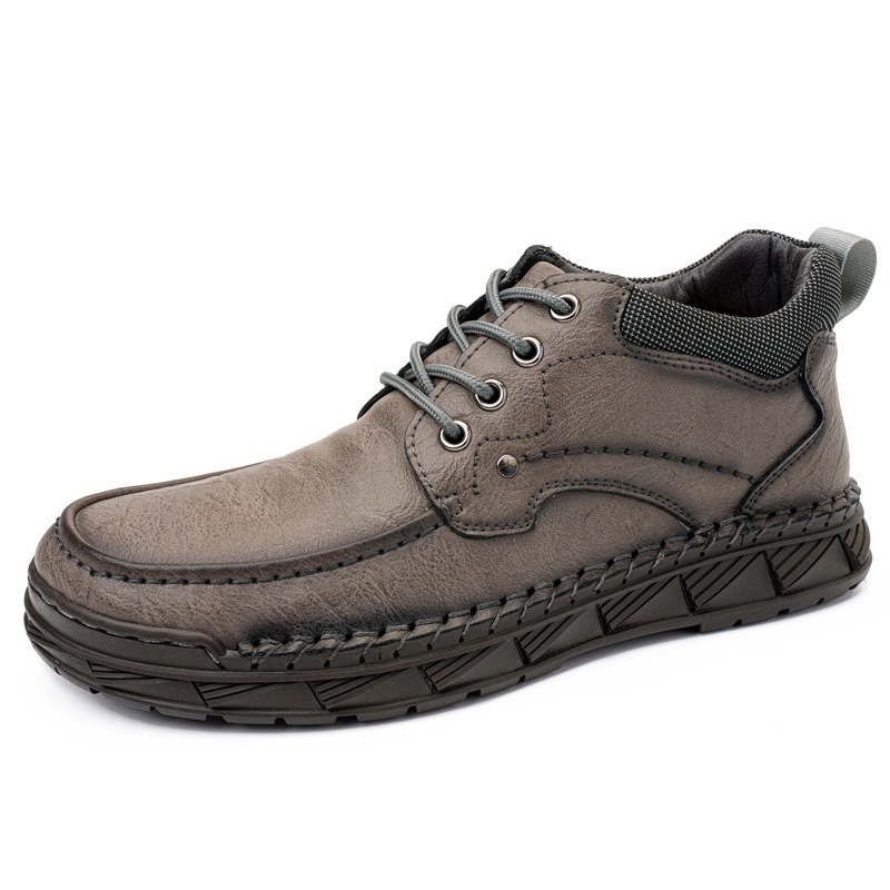 Mens Handcrafted Cowhide Orthopedic Boots