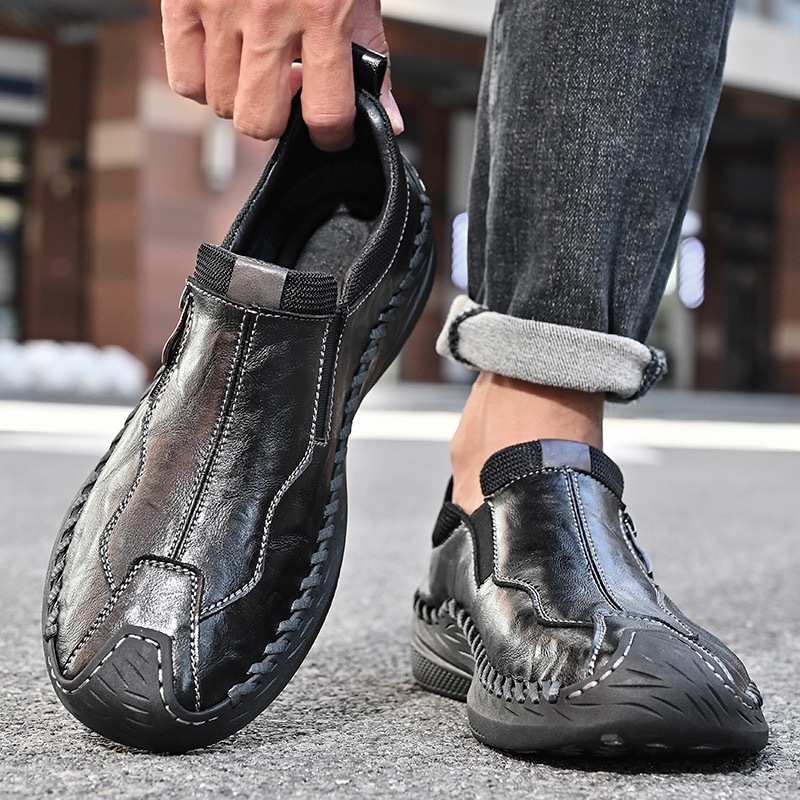 GARB Men's Handcfarted Cowhide Orthopedic Loafers
