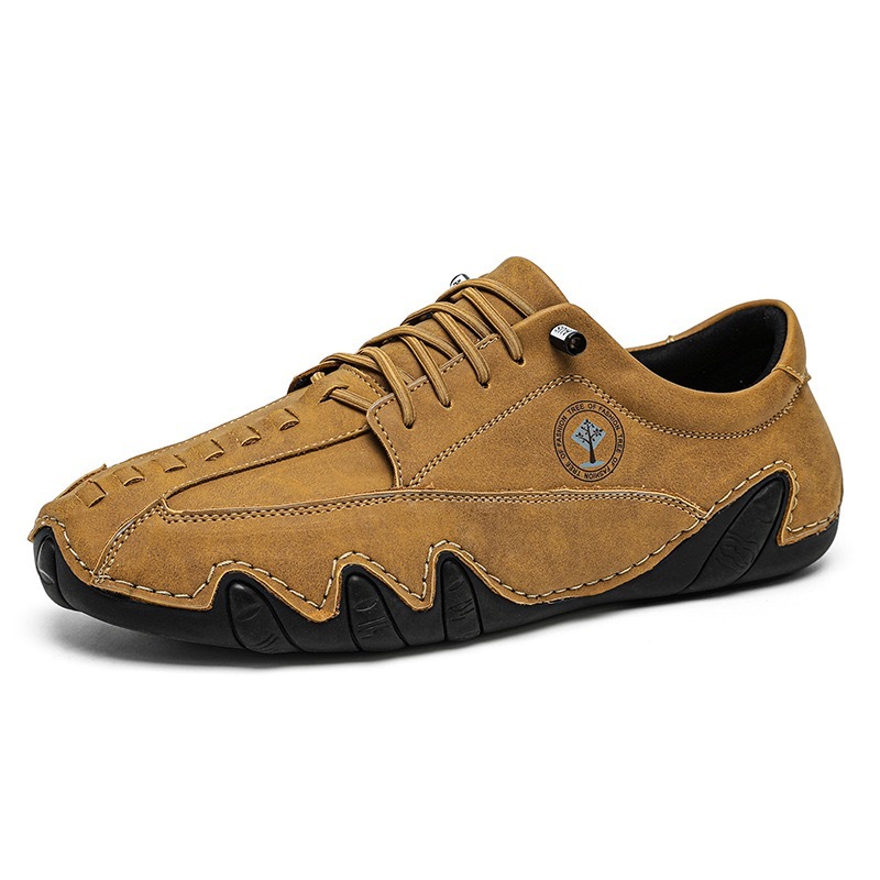 mens handmade genuine leather casual loafers