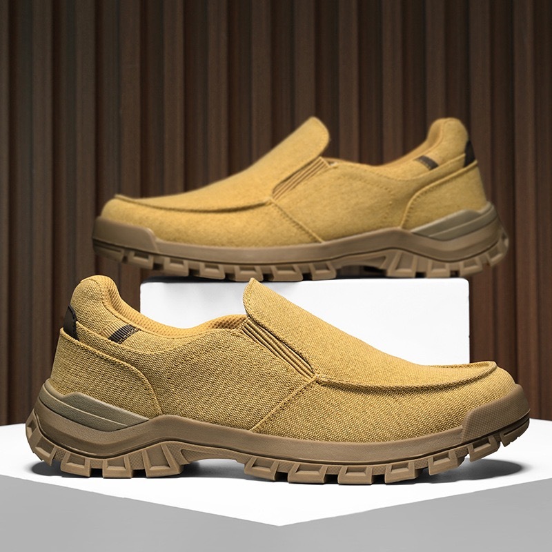 mens canvas orthopedic walking shoes