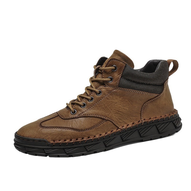 mens handmade cowhide orthopedic boots