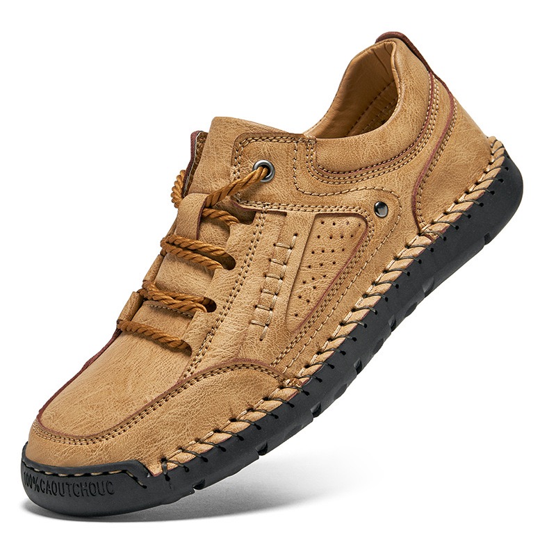 GARB Mens Handcrafted Genuine Leather Orthopedic Loafers