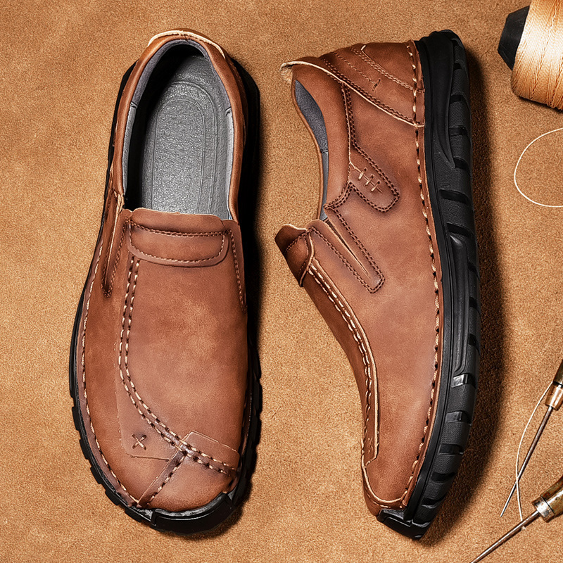 Men Loafers Casual Leather Shoes