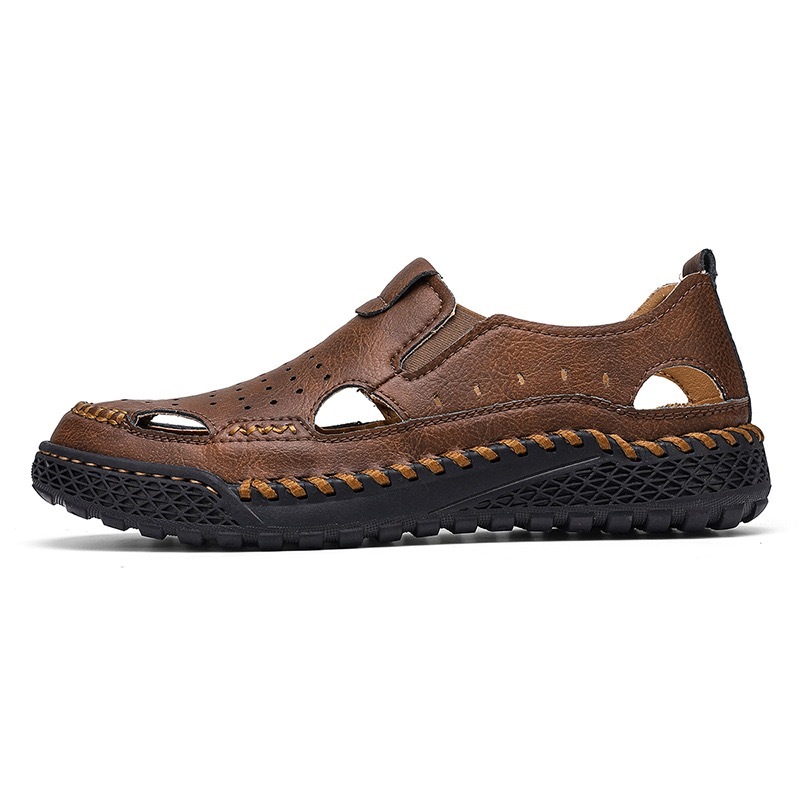 Men Handmade Genuine Leather Breathable Loafers by GARB 