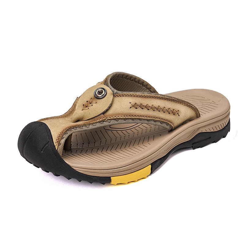 GARB Mens Handmade Cowhide Outdoot Orthopedic Sandals