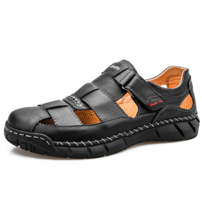 Summer Mens Genuine Leather Sandals