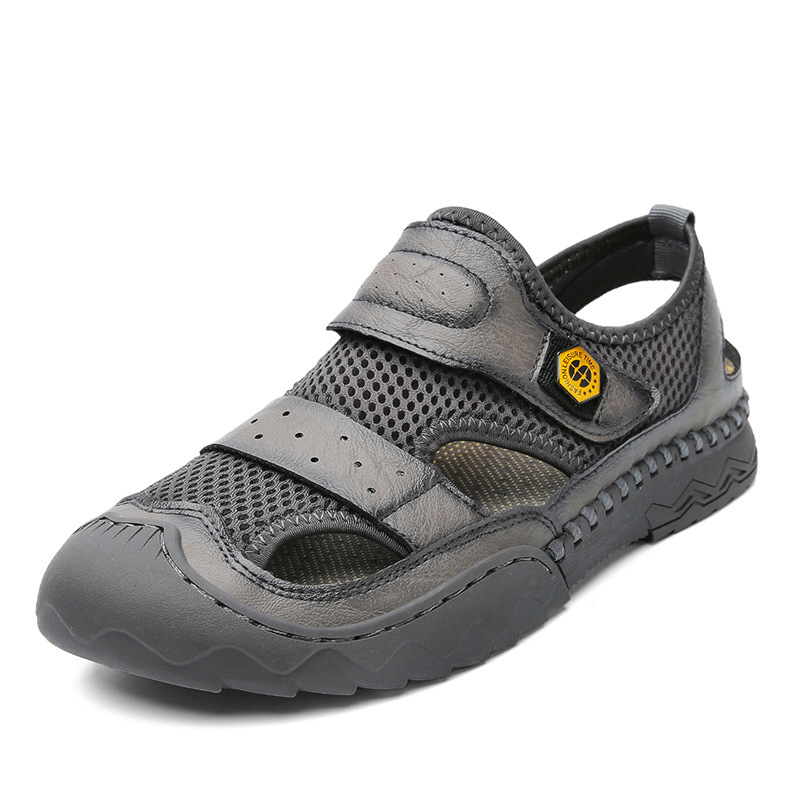 Men Mesh Cut Out Breathable Casual Sandals 