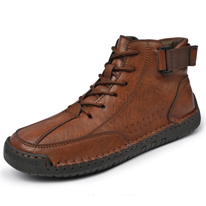 mens handmade cowhide orthopedic boots