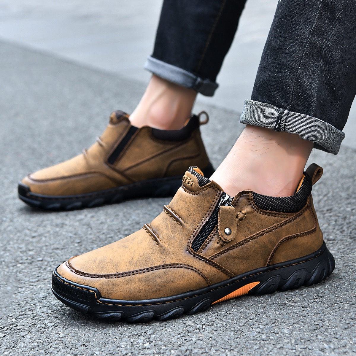 ⏰Last Day! 45% OFF 🔥TREKER®Men's Genuine Leather Orthopedic Outdoor Breathable  Walking Shoes