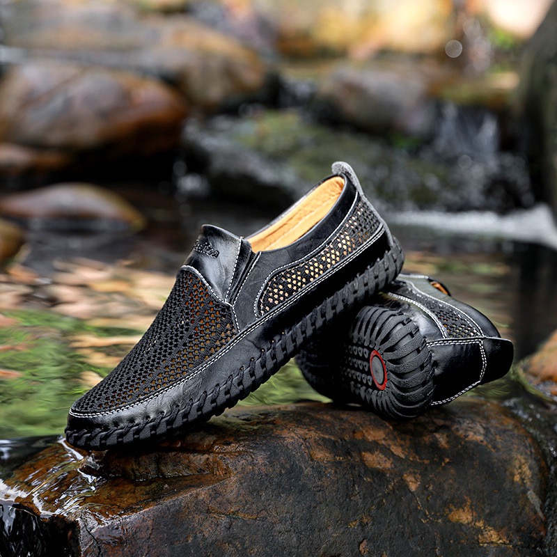 ⏰Last Day! 45% OFF 🔥TREKER®Men's Genuine Leather Orthopedic Outdoor Breathable  Sandals
