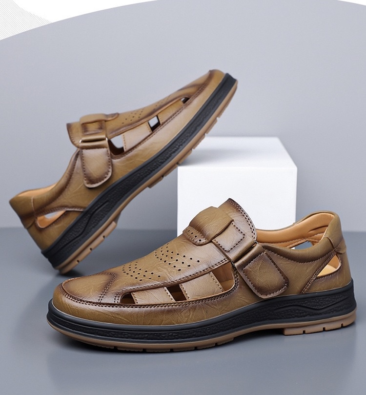 ⏰Last Day! 45% OFF 🔥TREKER®Men's Genuine Leather Orthopedic Outdoor Breathable  Sandals