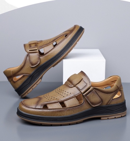 ⏰Last Day! 45% OFF 🔥TREKER®Men's Genuine Leather Orthopedic Outdoor Breathable  Sandals
