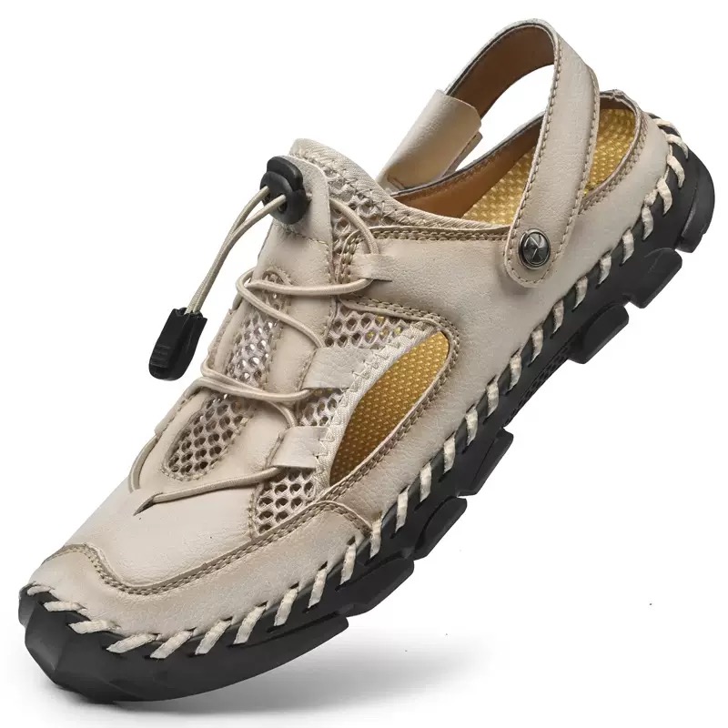 ⏰Last Day! 45% OFF 🔥TREKER®Men's Genuine Leather Orthopedic Outdoor Breathable  Sandals