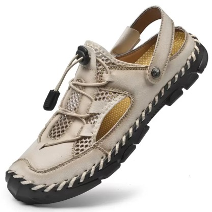 ⏰Last Day! 45% OFF 🔥TREKER®Men's Genuine Leather Orthopedic Outdoor Breathable  Sandals