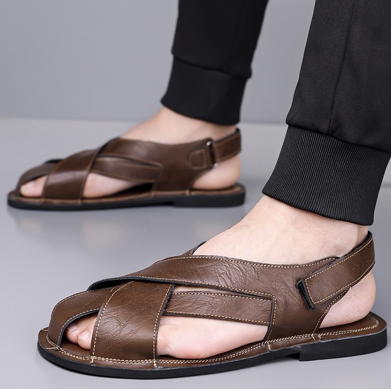 ⏰Last Day! 45% OFF 🔥TREKER®Men's Genuine Leather Orthopedic Outdoor Breathable  Sandals