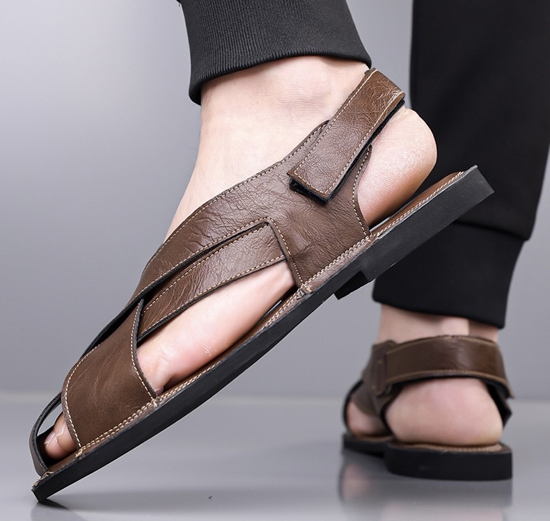 ⏰Last Day! 45% OFF 🔥TREKER®Men's Genuine Leather Orthopedic Outdoor Breathable  Sandals